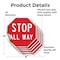 Signmission Stop All Way, 4 inch X 4 inch, Vinyl Decal, 5PK OC-D-5PACK-4-9 - alternate 4