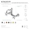 Kingston Brass Two-Handle Wall Mount Bridge Kitchen Faucet, Polished Chrome KS3251AX - alternate 6
