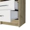Homeroots 20" White Wood Two Drawer Nightstand 543669 - alternate 13