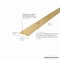 M-D Building Products 1-1/4 In. X 72 In. Satin Brass Aluminum Seam Binder w/ Screw Nails 79095 - alternate 5