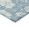 Homeroots 3' X 5' Sky Blue And Ivory Floral Washable Indoor Outdoor Area Rug 599922 - alternate 9