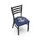 Holland Bar Stool Co BlackLogo Chair, VinylSeat L00418USNavA - alternate 1