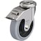 Blickle SS, Kngpn Swvl Cstr, Solid Rbr, 6-5/16", Brk LEXR-POEV 160XKA-FI-SG - alternate 1