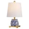 Jonathan Y Justina 16" Ceramic Mini LED Table Lamp, Blue/White JYL3014A - alternate 1