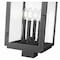 Z-Lite Hartwell 4-Light Outdoor Post Mount Fixture, 10 in W x 21.25 H, Sand Black 5019PHBS-BK - alternate 6