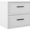 Homeroots 24" White Wood Floating Bathroom Vanity With White Sink And Three Drawers 624194 - alternate 6