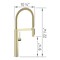 Blanco culina Semi-Pro 1.5 GPM, Satin Gold 527476 - alternate 5