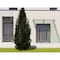 Vdomdoors Front Exterior Prehung Aluminum Double Doors Ronex0130 Grey Top Transom Mirrored Clear Glass Top RONEX0130DEXD-GRE-W72xH80+14-RH-I - alternate 3