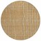 Homeroots 8' Gold Gray And Ivory Round Striped Washable Indoor Outdoor Area Rug 597387 - alternate 6