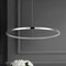 Jonathan Y Brice 23.75" Modern Contemporary Metal Round Integrated LED Pendant, Chrome JYL7203C - alternate 14