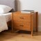 Homeroots 22" Brown Solid Wood Pedestal End Table With Two Drawers 668519 - alternate 8