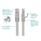 Monoprice Cat6 Utp Cable, 1 ft.Gray 11273 - alternate 4