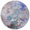 Homeroots 8' Beige Blue And Taupe Round Abstract Washable Indoor Outdoor Area Rug 577952 - alternate 6
