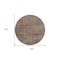 Homeroots 8' Brown Round Washable Indoor Outdoor Area Rug 598802 - alternate 8