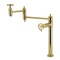Kingston Brass Deck Mount Pot Filler Faucet with Knurled Handle, Polished Brass KS3702RKX - alternate 1
