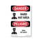 Signmission OSHA, Hard Hat Area Bilingual, 7in X 5in, 5" W, 7" H, Hard Hat Area Bilingual, OS-DS-D-57-VPR-1292 OS-DS-D-57-VPR-1292 - alternate 1