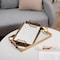 Homeroots Set of Two Gold And Mirrored Glass Handmade Serving Trays 625661 - alternate 9