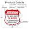 Signmission 24 Hour Surveillance Shield Sign Attenti, 12 Inch X 12 Inch, Aluminum Metal Sign SHI-A-12-351 - alternate 6