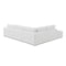 Homeroots White Italian Leather Reclining L Shaped Two Piece Corner Sectional 482253 - alternate 8