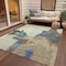 Homeroots 3' X 5' Beige And Brown Abstract Washable Indoor Outdoor Area Rug 609154 - alternate 6