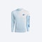 Costa L Long Sleeve Men's Hooded Arctic Blue Technical Hood Tee Shirt FQA400039-62FL - alternate 4