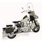 Homeroots 10" Cream Metal Hand Painted Early 1900's Police Motorcycle Model Model Motorcycle 489413 - alternate 8