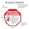 Signmission Absolutely No Soliciting No Politi, 10 Inch X 10 Inch, Vinyl Decal OC-D-10-18 - alternate 4
