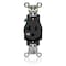Leviton Single Receptacle Outlet, 20A, Black, 125V W5361-E - alternate 1