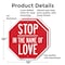 Signmission Stop In the Name of Love, 10 inch X 10 inch, Aluminum Metal Signs, 2PK OC-A-2PACK-10-290 - alternate 5