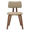 Leisuremod Modern Wooden Dining Chair, Walnut Color Frame in Light Brown, Clivo Collection CDWN-18LBR - alternate 9