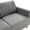 Leisuremod Lincoln Upholstered Velvet Loveseat with Gold Frame, Light Grey LA55LGR - alternate 6
