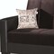 Homeroots 87" Brown Microfiber And Faux Leather Sleeper Sofa And Toss Pillows 607170 - alternate 5