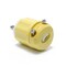 Leviton Locking Plug, L5-20P, 20 A, 125V AC, Single Phase, 2 Pole, Screw Terminals, White, Yellow 23CM-11 - alternate 2