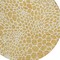 Homeroots 8' Gold And Ivory Round Geometric Washable Indoor Outdoor Area Rug 595069 - alternate 5