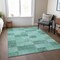 Homeroots 9' X 12' Blue And Aqua Geometric Washable Indoor Outdoor Area Rug 604897 - alternate 6