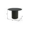 Homeroots 46" Black Solid Wood Pedestal Base Round Top Dining Table 721076 - alternate 5
