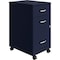 Nusparc 3-Drawer Mobile Organizer Vertical File Cabinet, 14.2" x 18" x 26.7", Blue NPRVF318CMNY - alternate 1