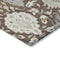 Homeroots 5' X 8' Brown Gray And Ivory Damask Washable Indoor Outdoor Area Rug 599401 - alternate 9