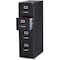 Hirsh 28-1/2" W 4 Drawer Vertical File Cabinet, Black, Letter 18773 - alternate 1