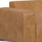 Homeroots 116" Sienna Leather Sofa With Ottoman With Brown Legs 641076 - alternate 8