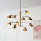 Vidalite Splay 10-Light Brushed Brass Chandelier With Adjustable Arms & Light Heads, Contemporary & Modern CE1013079 - alternate 5