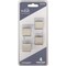 Hardware Resources KasaWare 1''Diameter Satin Nickel Flared Foot Square Knob, 4PK K313SN-4 - alternate 1