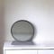 Homeroots 19" Gray Round Metal Framed Freestanding Mirror 485940 - alternate 5