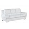 Homeroots 85" White Leather Sofa With Silver Legs 329479 - alternate 9