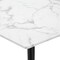 Homeroots 91" White and Black Marble and Metal Dining Table 534371 - alternate 8