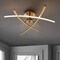 Jonathan Y Crucis 31.5" Modern Metal Integrated LED Semi Flush Mount, Gold JYL7031B - alternate 9
