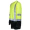 Tapetech High Visibility Safety Shirt, Taped, Black Bottom, LS - XXXL PWW-HV-TBY-LS-5 - alternate 4