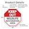 Signmission Keep Out Wildlife Restoration Area, 10 Inch X 10 Inch, Aluminum Metal Signs OC-A-10-344 - alternate 5