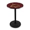 Holland Bar Stool Co 42" Blk Wrinkle Texas State Pub Table, 36" dia. Top L214B4236TexsSt - alternate 1