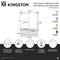 Kingston Brass 60" Acrylic Alcove Left-Hand Drain Tub with Right Sliding Tub Door, White/Polished Chrome KVTAP6032L221 - alternate 7